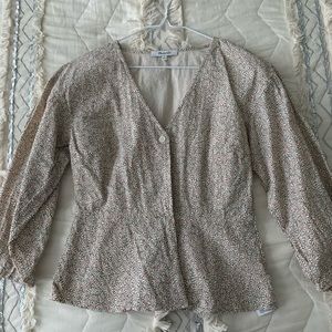 madewell daisy peplum top